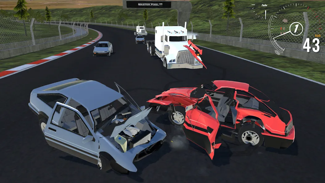 Destructive Car Race Generator (Деструктивный Генератор Гоночных Автомобилей)  [МОД Menu] Screenshot 1