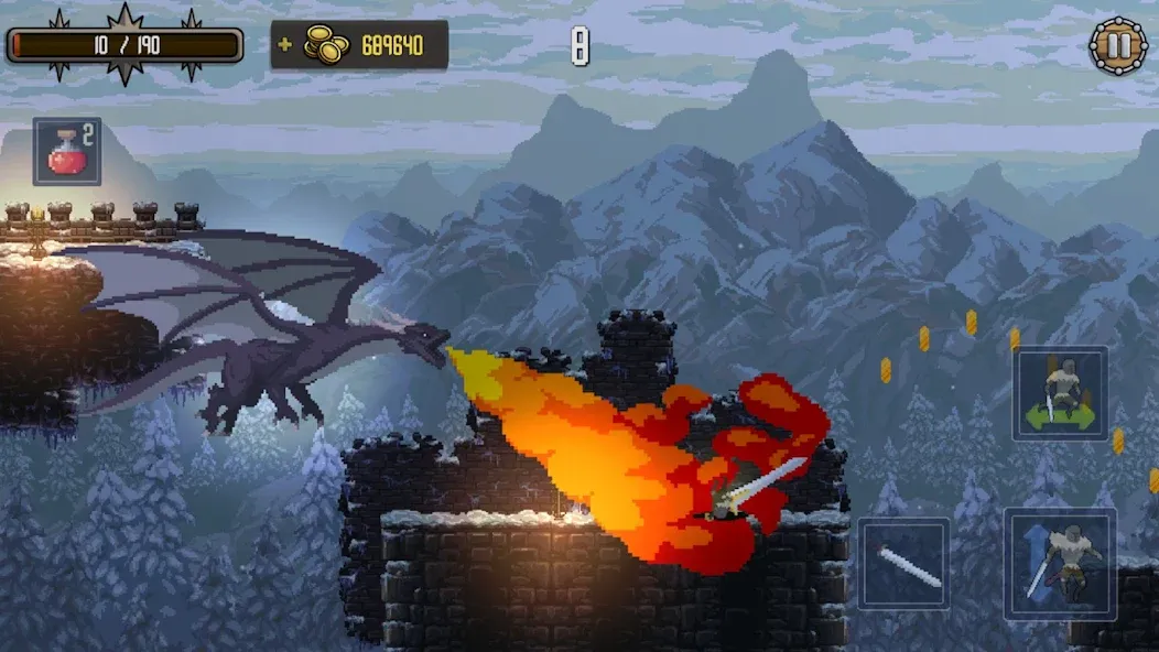 Deathblaze Action Platformer (Смертельное пламя Экшен Платформер)  [МОД Все открыто] Screenshot 5