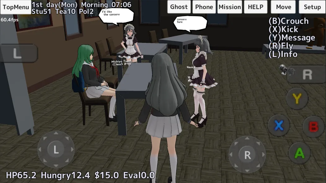 School Girls Simulator (Школьный девичник Симулятор)  [МОД Mega Pack] Screenshot 3