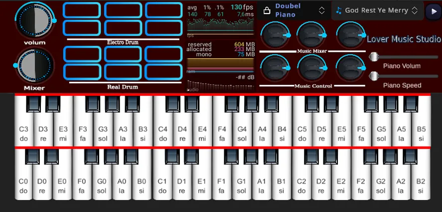 Org Piano:Real Piano Keyboard (Орг Пиано)  [МОД Бесконечные монеты] Screenshot 3