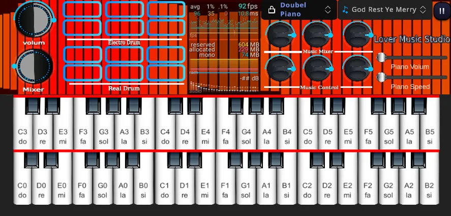 Org Piano:Real Piano Keyboard (Орг Пиано)  [МОД Бесконечные монеты] Screenshot 5