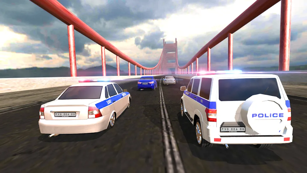 Police Car Chase  [МОД Бесконечные монеты] Screenshot 5