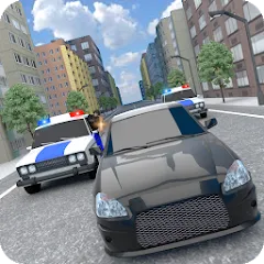 Взломанная Police Car Chase  [МОД Бесконечные монеты] - полная версия apk на Андроид