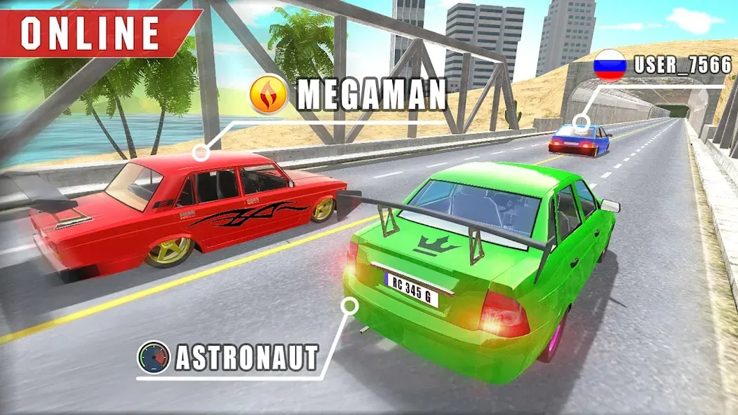 Real Cars Online Racing  [МОД Бесконечные монеты] Screenshot 3