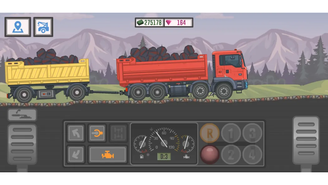 Trucker and Trucks  [МОД Много денег] Screenshot 1