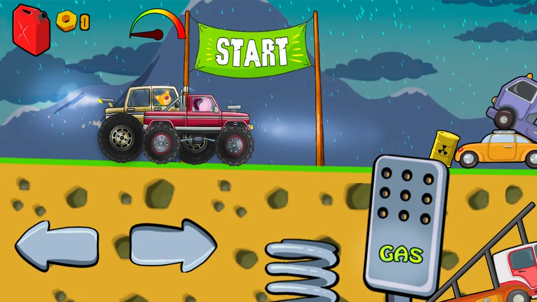 Kids Monster Truck Racing Game  [МОД Menu] Screenshot 1