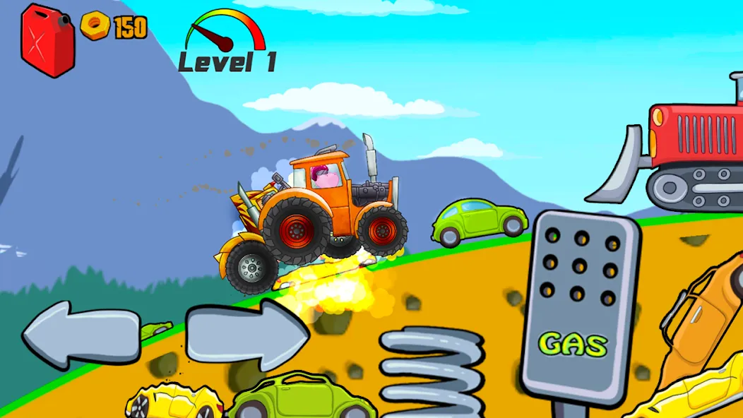 Kids Monster Truck Racing Game  [МОД Menu] Screenshot 3