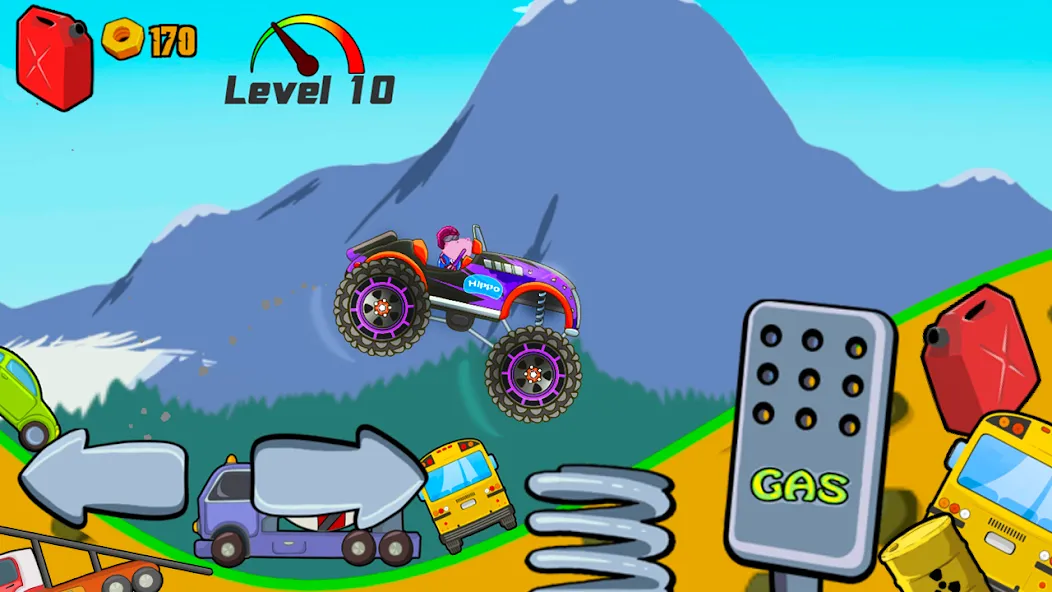 Kids Monster Truck Racing Game  [МОД Menu] Screenshot 4