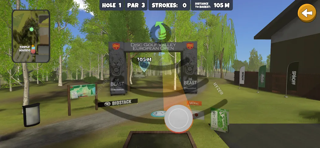 Disc Golf Valley (Диск Гольф Вэлли)  [МОД Бесконечные деньги] Screenshot 1