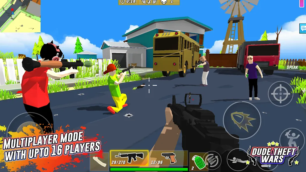 Dude Theft Wars Shooting Games (Дуд Тефт Варс)  [МОД Unlimited Money] Screenshot 2