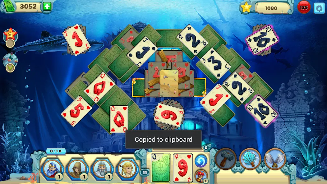 Solitaire Atlantis (олитэр Атлантис)  [МОД Mega Pack] Screenshot 3