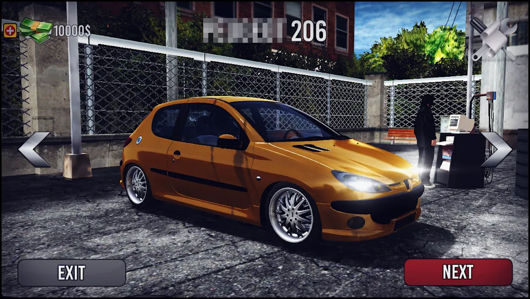 206 Drift Simulator (Дрифт Симулятор)  [МОД Бесконечные деньги] Screenshot 1