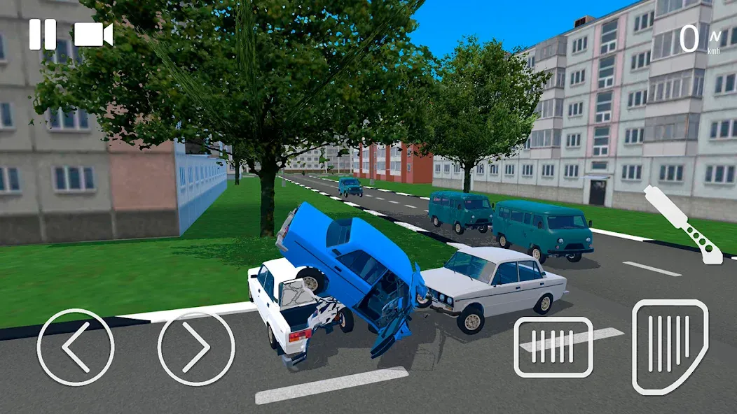 Russian Car Crash Simulator (Рашн Кар Краш Симулятор)  [МОД Много монет] Screenshot 2