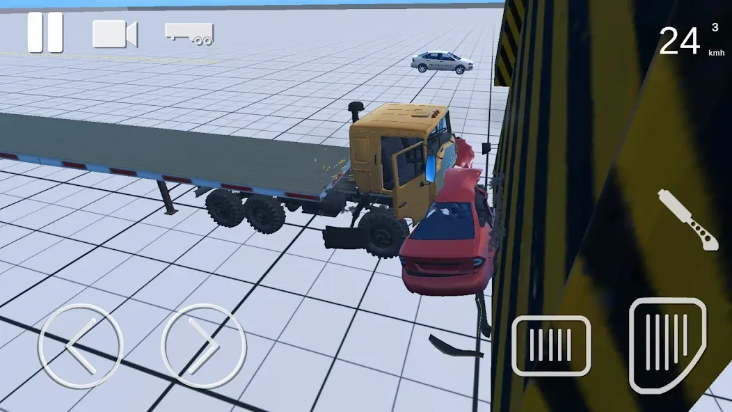 Truck Crash Simulator Accident (Симулятор ДТП с грузовиком)  [МОД Меню] Screenshot 4