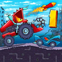 Взлом Car Eats Car - Apocalypse Race (Кар Итс Кар)  [МОД Много денег] - стабильная версия apk на Андроид