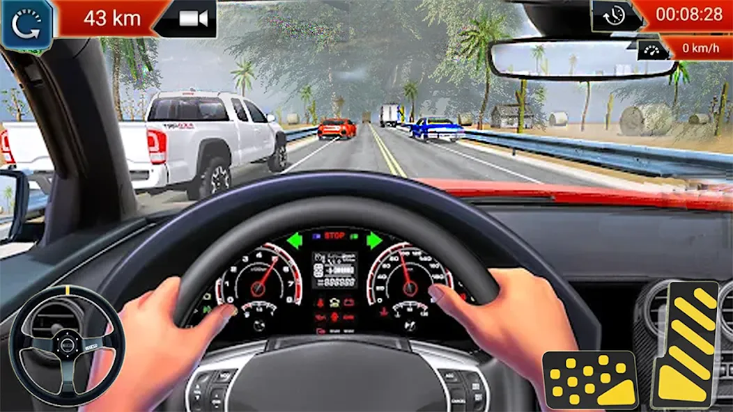 Car Highway Racing for Speed (Трафик Рейсер Трафик игры)  [МОД Unlocked] Screenshot 3