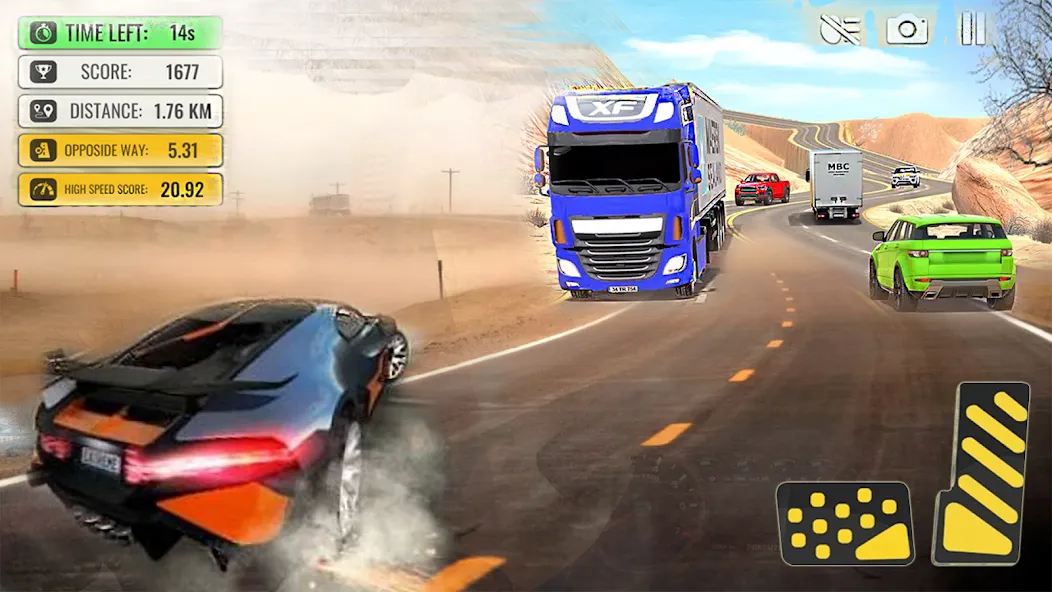 Car Highway Racing for Speed (Трафик Рейсер Трафик игры)  [МОД Unlocked] Screenshot 4