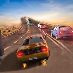 Скачать взломанную Car Highway Racing for Speed (Трафик Рейсер Трафик игры)  [МОД Unlocked] - последняя версия apk на Андроид