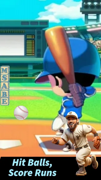 Baseball Letter Strike Homerun  [МОД Много денег] Screenshot 1