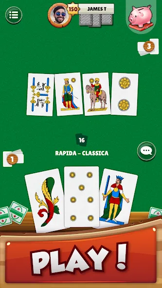 Scopa - Italian Card Game (Скопа)  [МОД Бесконечные деньги] Screenshot 1