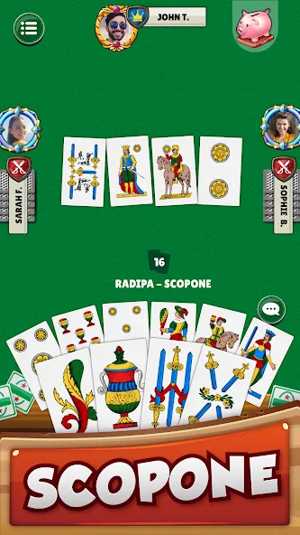 Scopa - Italian Card Game (Скопа)  [МОД Бесконечные деньги] Screenshot 4