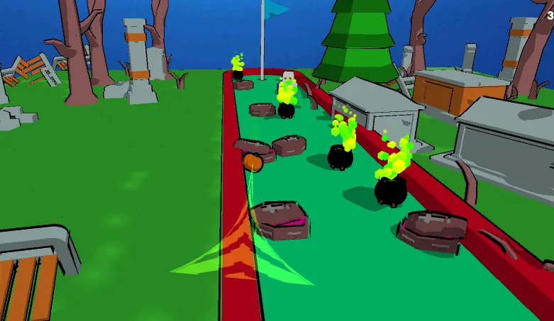 MiniGolf Madness: Halloween (МиниГольф безумие)  [МОД Много монет] Screenshot 1