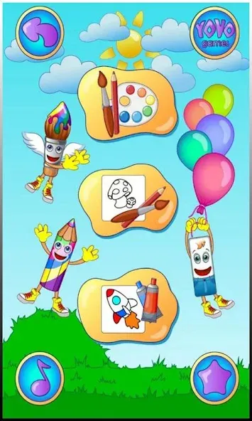 Coloring pages  [МОД Mega Pack] Screenshot 1