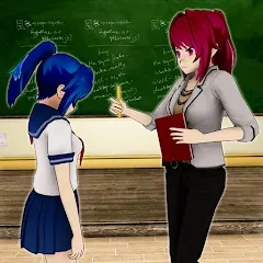 Скачать взлом Anime Girl School Teacher 3D  [МОД Бесконечные деньги] - полная версия apk на Андроид