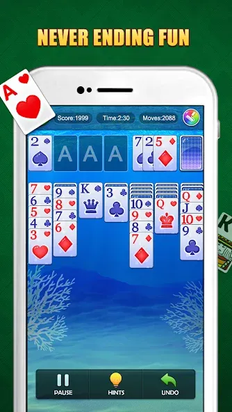 Solitaire Puzzle : Card Jigsaw (Солитер головоломка)  [МОД Бесконечные деньги] Screenshot 2