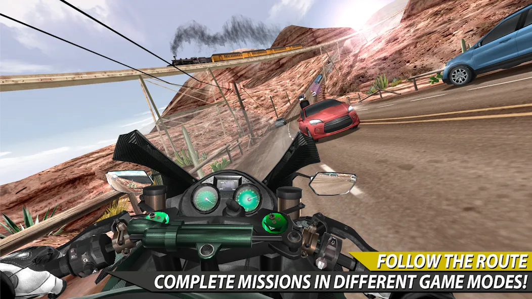 Moto Rider In Traffic (Мото Райдер в Трафике)  [МОД Unlocked] Screenshot 1