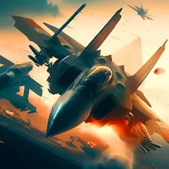 Скачать взлом Aircraft Strike: Jet Fighter  [МОД Много монет] - полная версия apk на Андроид