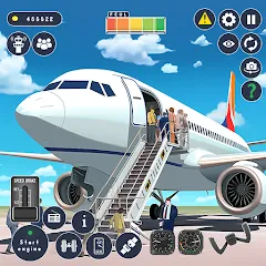 Скачать взлом Airplane Game Flight Simulator  [МОД Unlocked] - стабильная версия apk на Андроид