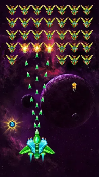 Galaxy Attack: Shooting Game (Гэлэкси Аттак)  [МОД Много денег] Screenshot 1