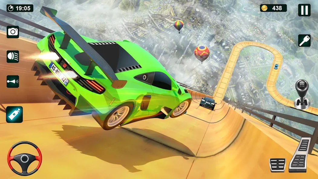 GT Car Stunt 3D: Ramp Car Game  [МОД Бесконечные монеты] Screenshot 5