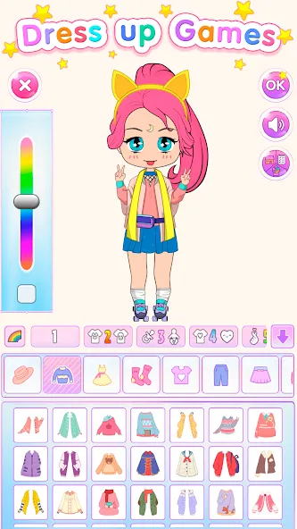 Chibi Doll Dress Up Games  [МОД Меню] Screenshot 1