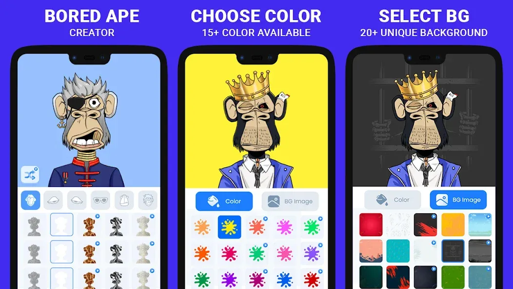 Bored Ape Maker - NFT Art (Боред Эйп Мейкер)  [МОД Unlocked] Screenshot 2