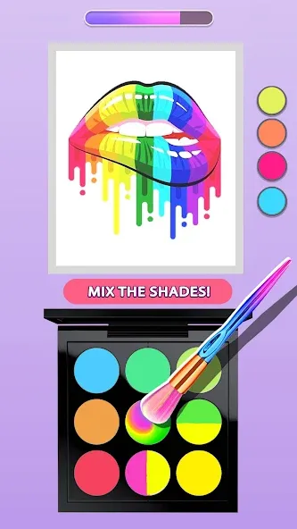 Makeup Kit - Color Mixing  [МОД Много монет] Screenshot 1