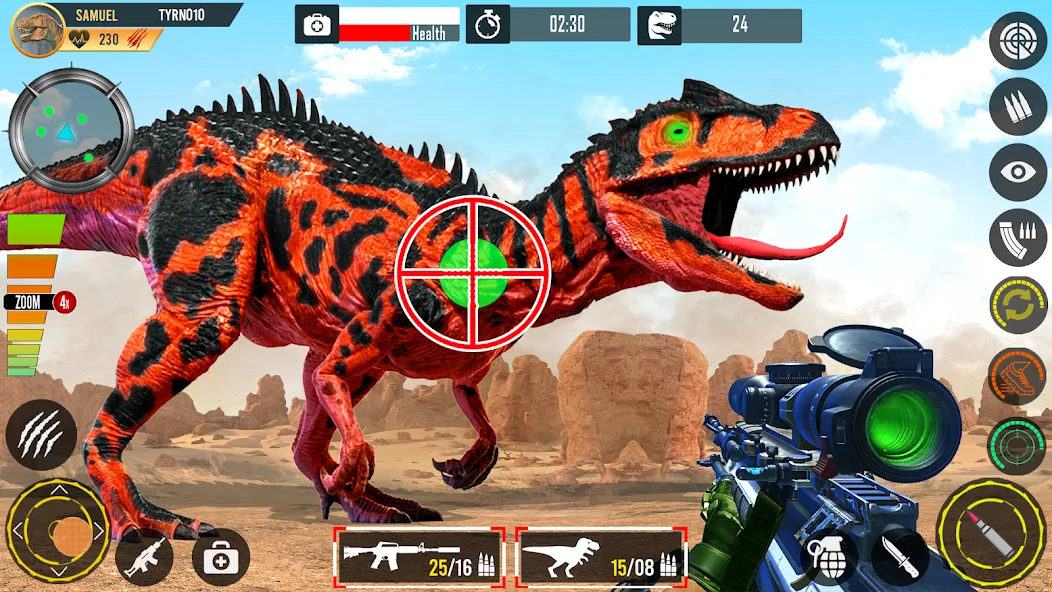 Real Dino Hunting Gun Games (Риал Дино Хантинг Ган Геймс)  [МОД Много денег] Screenshot 1