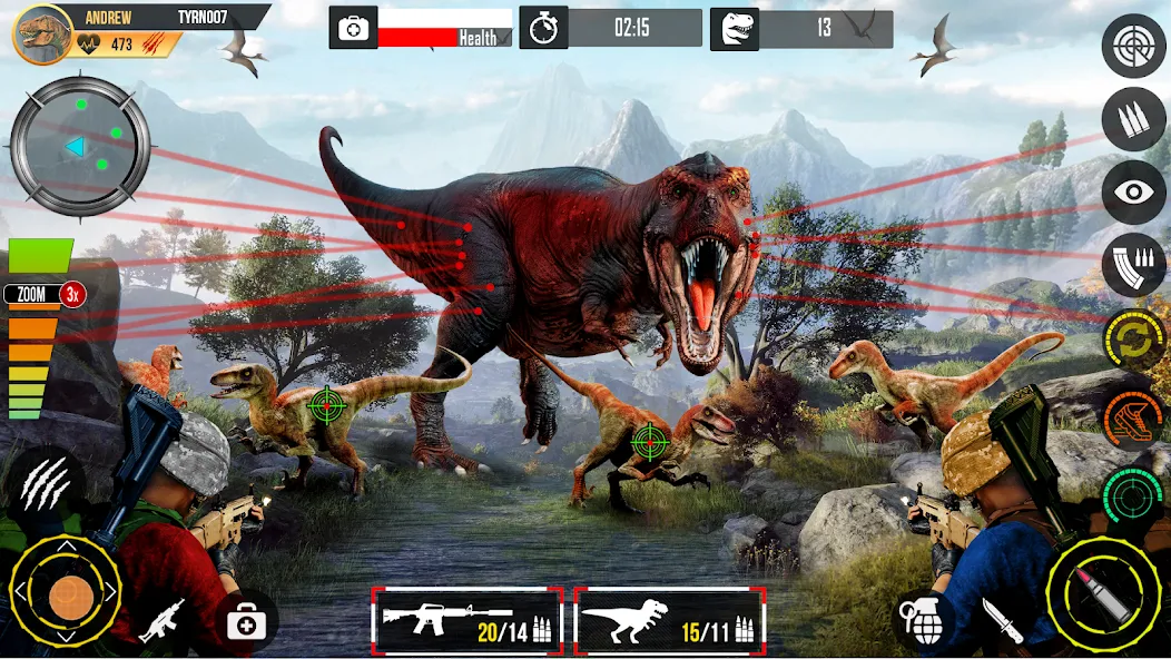 Real Dino Hunting Gun Games (Риал Дино Хантинг Ган Геймс)  [МОД Много денег] Screenshot 3