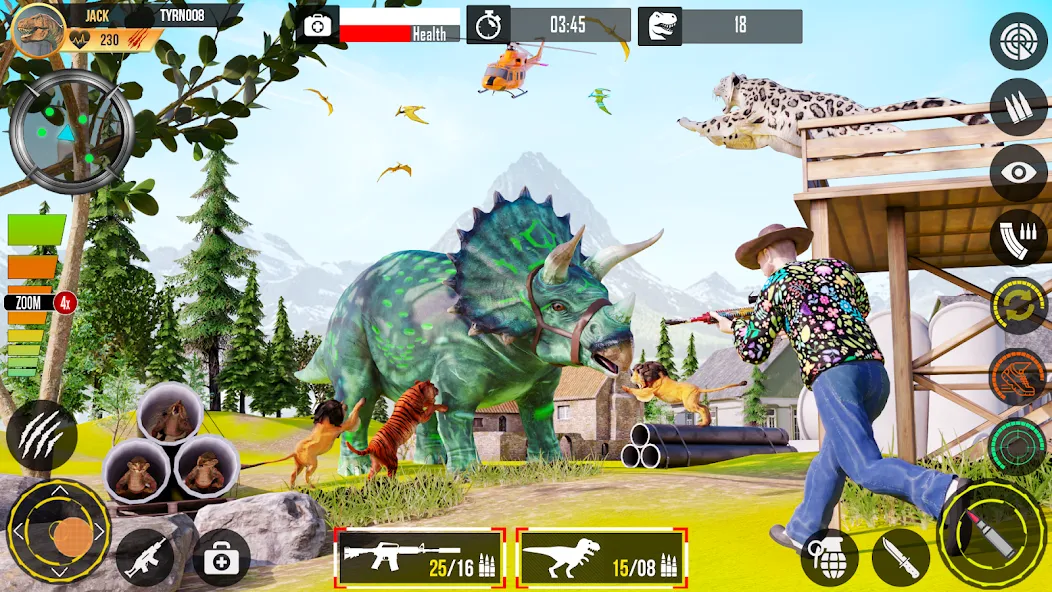 Real Dino Hunting Gun Games (Риал Дино Хантинг Ган Геймс)  [МОД Много денег] Screenshot 4