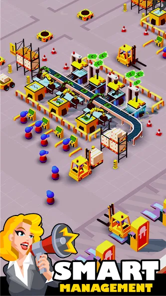 Idle Smartphone Tycoon Factory (Смартфон Фабрика Айдл Тайкун)  [МОД Menu] Screenshot 1