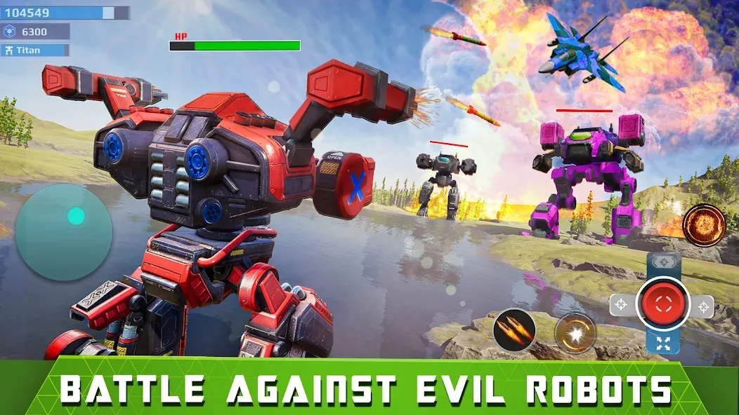 Mech Robot Wars - Multi Robot  [МОД Menu] Screenshot 1