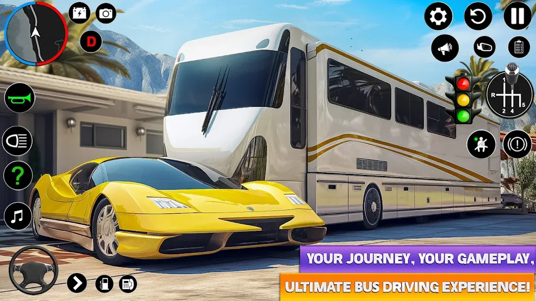 Ultimate Bus Driving Simulator (Ультимативный симулятор вождения автобуса)  [МОД Unlimited Money] Screenshot 5