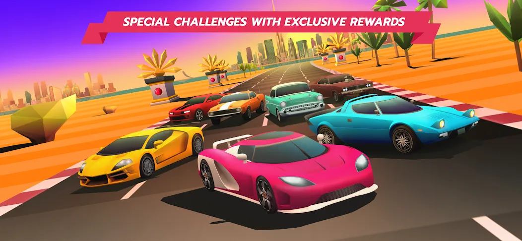 Horizon Chase – Arcade Racing (Хорайзон Чейс)  [МОД Бесконечные монеты] Screenshot 3