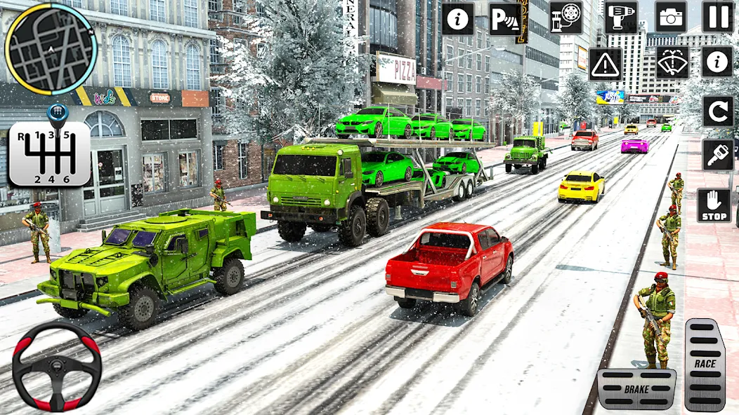 US Army Games Truck Transport (Армейские военные транспортные игры)  [МОД Бесконечные монеты] Screenshot 5