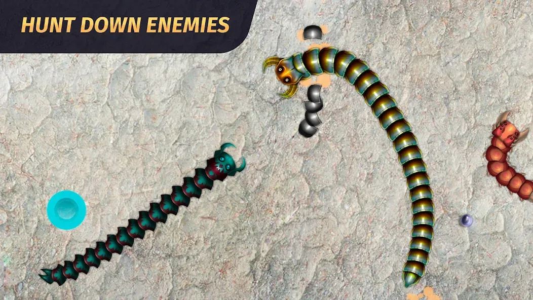 Worm.io - Gusanos Battle  [МОД Все открыто] Screenshot 2