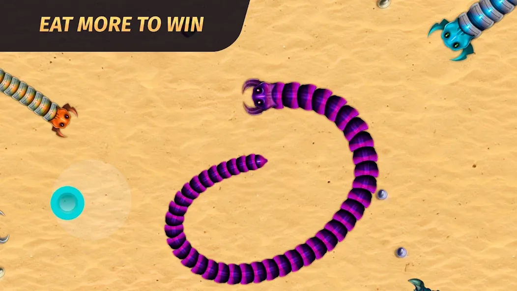 Worm.io - Gusanos Battle  [МОД Все открыто] Screenshot 3