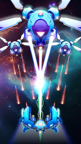 Galaxy Attack - Space Shooter (Гэлэкси Атак)  [МОД Много денег] Screenshot 3