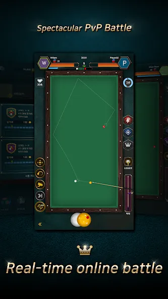 Real Billiards Battle - carom (Риал Бильярдс Батл)  [МОД Unlimited Money] Screenshot 1