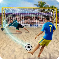 Взломанная Shoot Goal - Beach Soccer Game (Шут)  [МОД Бесконечные монеты] - полная версия apk на Андроид